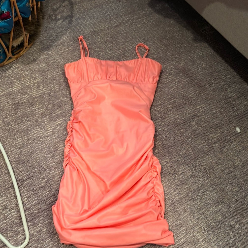 Hot pink kids xL tight dress
